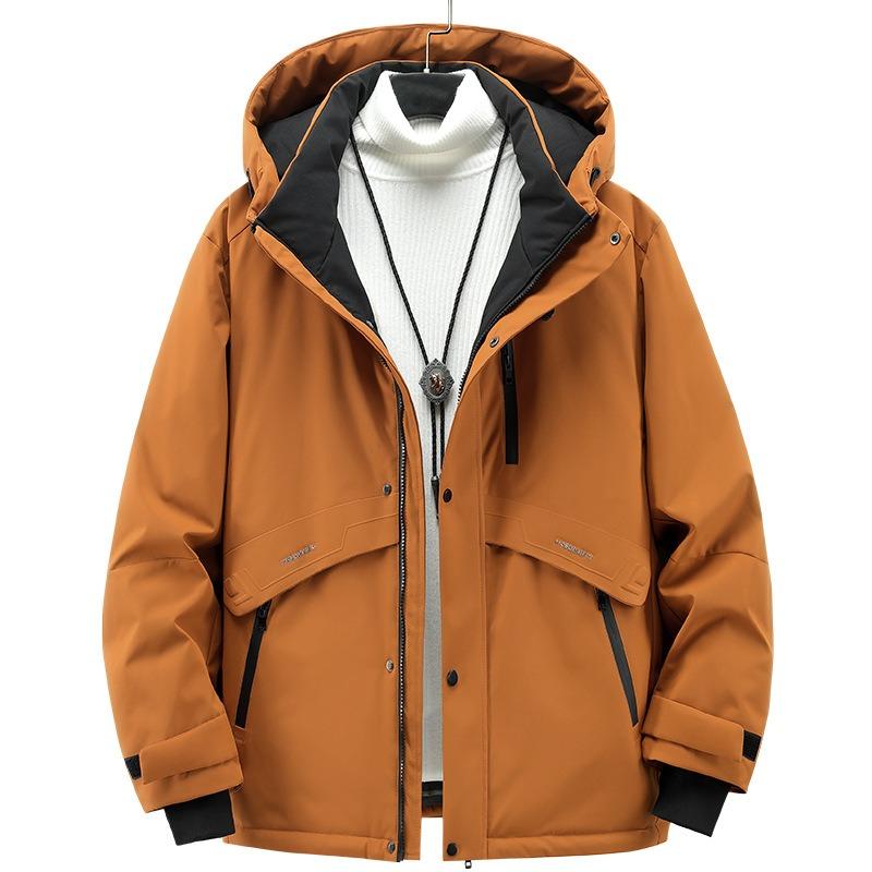 M8XL Fattened Plus Size% White Duck Down 24 Winter Down Jacket Trendy Brand Thickened Warm Jacket Men's Clothing
