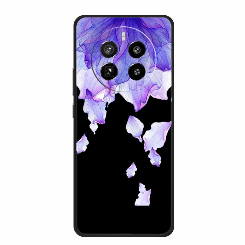 Funda For Honor Magic7 Pro Case Cute Cartoon Black Silicone Soft Phone Cases For Honor Magic 7 Pro Back Cover Case 7Pro Coque