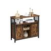 VASAGLE Dining Sideboard, Kitchen Cupboard, Storage Cabinet, Buffet Table with Sliding Barn Doors, Adjustable Shelf, Industrial, for Living Room