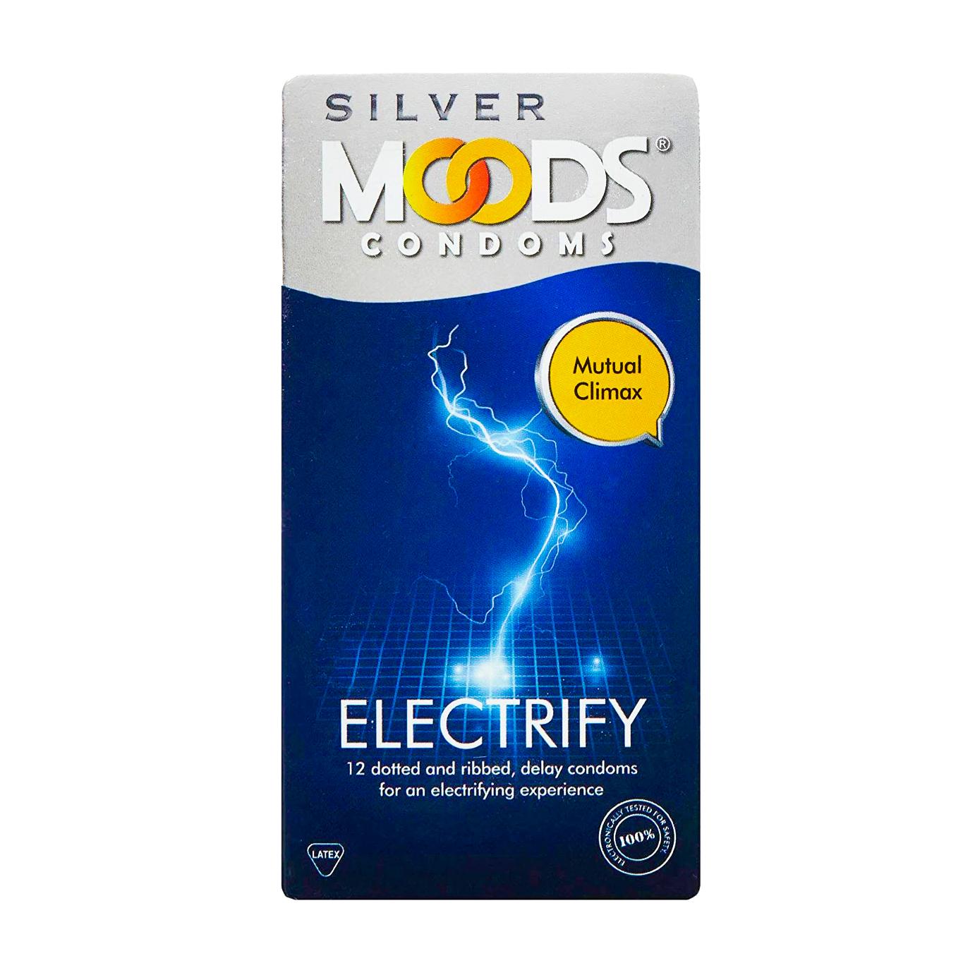 РџСЂРµР·РµСЂРІР°С‚РёРІС‹ СЂРµР»СЊРµС„РЅС‹Рµ С‚РѕС‡РµС‡РЅС‹Рµ СЃ РІРѕР·Р±СѓР¶РґР°СЋС‰РёРј СЌС„С„РµРєС‚РѕРј (12 С€С‚), Electrify Condoms,  Moods