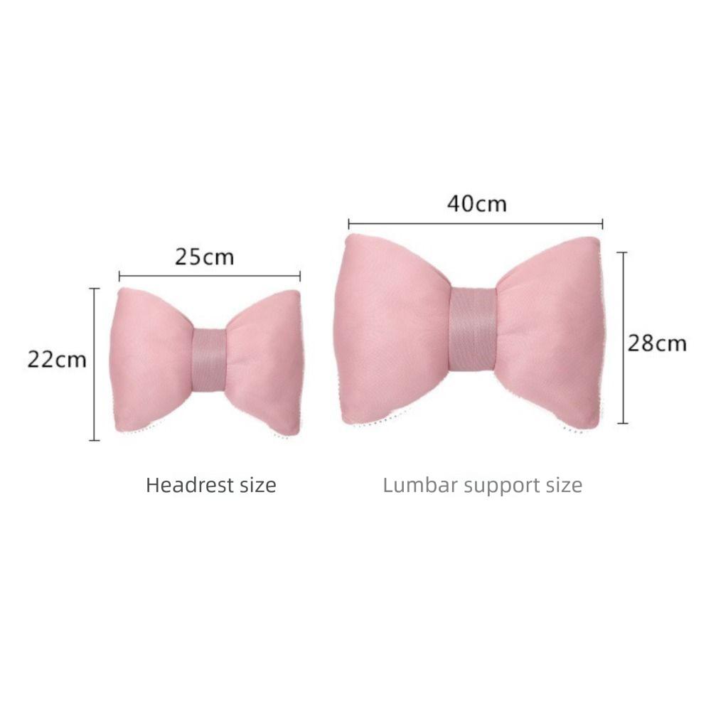 Ergonomic Neck Pillow Breathable Ice Silk Pillow Cute Car Headrest Pillow Auto