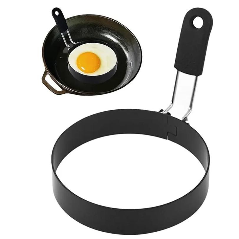 Stainless Steel Pancake Mold Non-stick Round Anti-scalding Egg Fried Ring Egg Molds for Cooking Breakfast Sandwich Tool