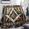 1Pc Egpyt Liberty Statue Patchwork Print Flannel Blanket High Quality Warm Comfortable Cover for All Seasons Perfect for Gifts Home Decor
