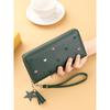 Women Wallets Tassel Zipper Long Wallet Clutch Purse Coin Card Holder