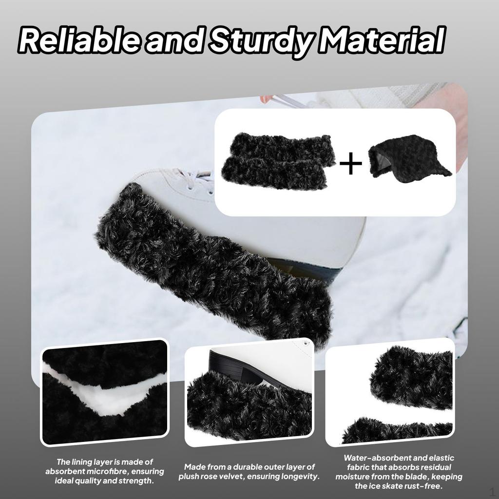 2 Pieces Ice Skate Covers Guards Equipment Portable Skating for Figure Skates Sports