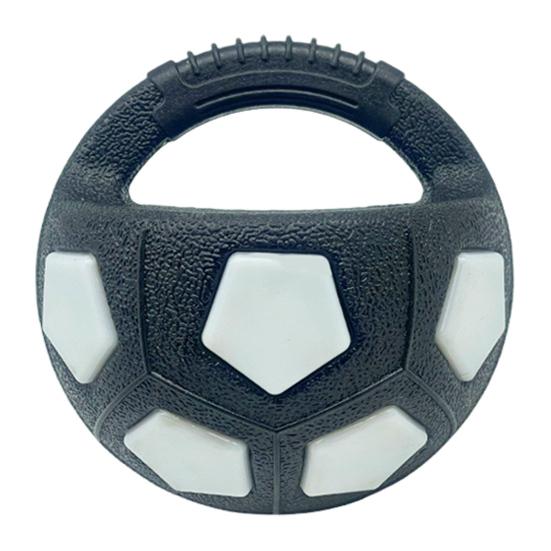 Dog Calming Ball Interactive Football Design Dog Toy Pets Toss And Fetch Toy with Squeaker Treat Dispensing for Small Medium Large Dogs