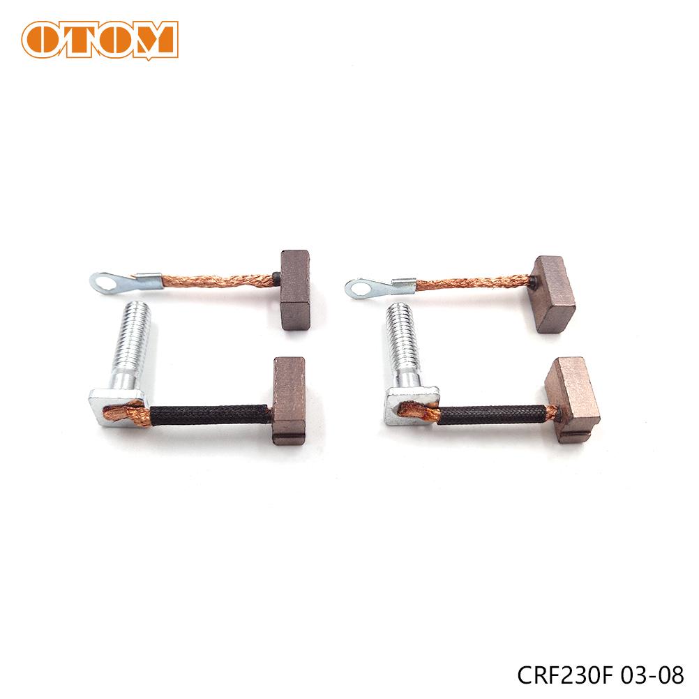 2 Set Brush Set For Starter Motor Replace Parts Fit HONDA CRF250X CRF230F CRF450X CRF450L CRF450R CBR TRX Dirt Bike Motorcycle