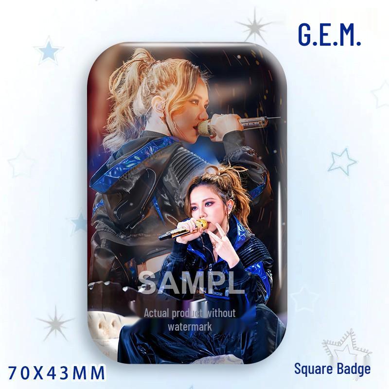 G.E.M. Concert Star Laser Acrylic Standee & Badge Set