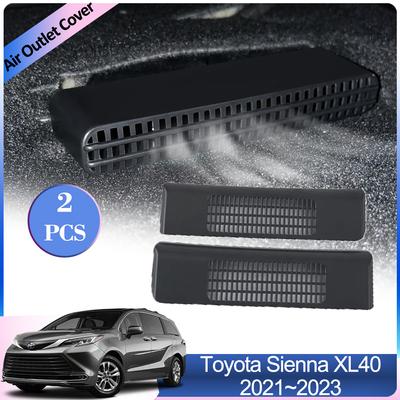 Toyota Sienna XL40 LE 2024 2024 2024 Hava Çıkış Kapağı Araba Arka Koltukların Altında Havalandırma Klima Havalandırma İç Aksesuarlar