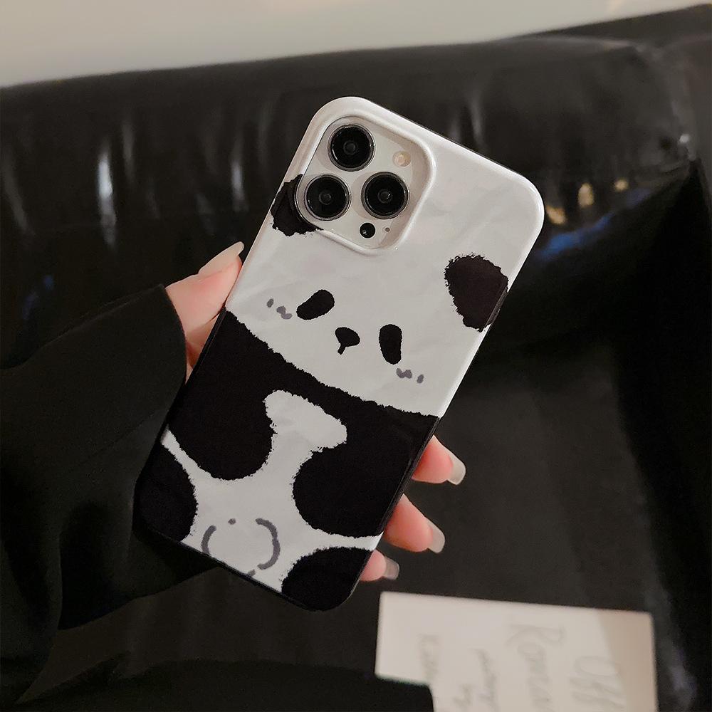 Panda IPhone 15 Apple Phone Case 16 Film 2 In 12 Suitable for 13Pro Fold 11 Chinese Style Max