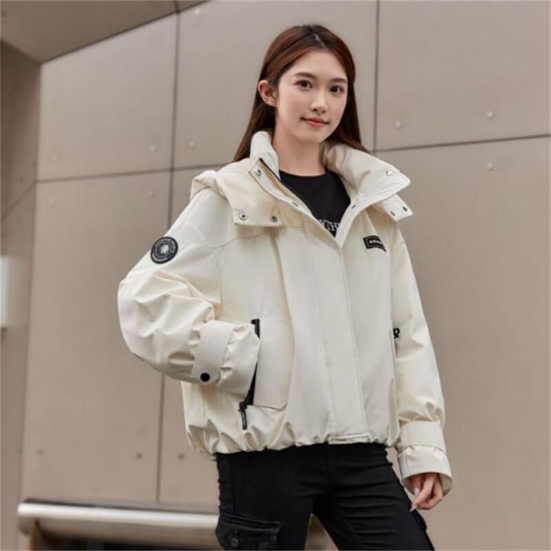 YAYA 2024 Women's Short Hooded Down Jacket
