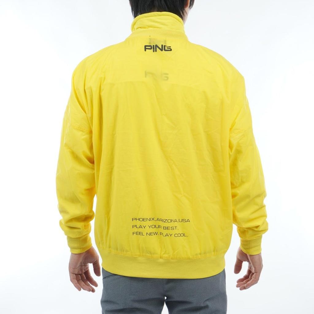 Ping Apparel Men's Layered Blouson (Stretch, Set) / Golf / 621-3220901 061_Light Yellow, Medium