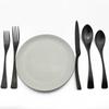 1-Pieces Matte Black Dinnerware Set Stainless Steel Flatware Cutlery Set Kitchen Accessories Tableware Set Dinner Scoop Fork set