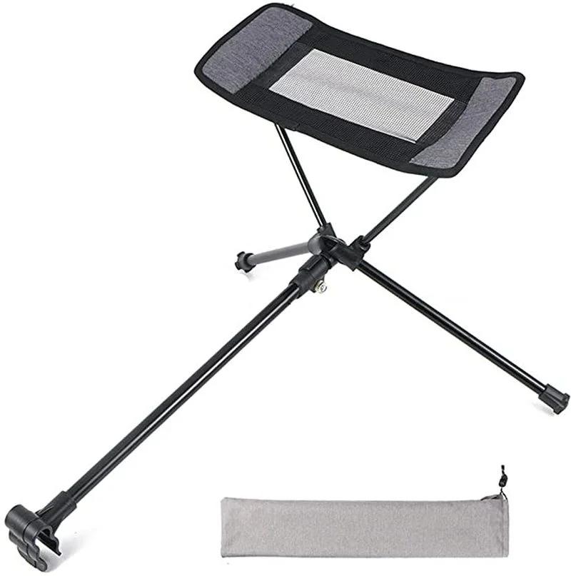 Practical Suitable Outdoor Fishing Chair Portable Folding Retractable Footrest Rest Campe Chair Outside Barbecue Beach Stool