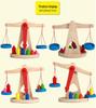 Montessori Wooden Balance Scale Toy: Early Education Game for Children