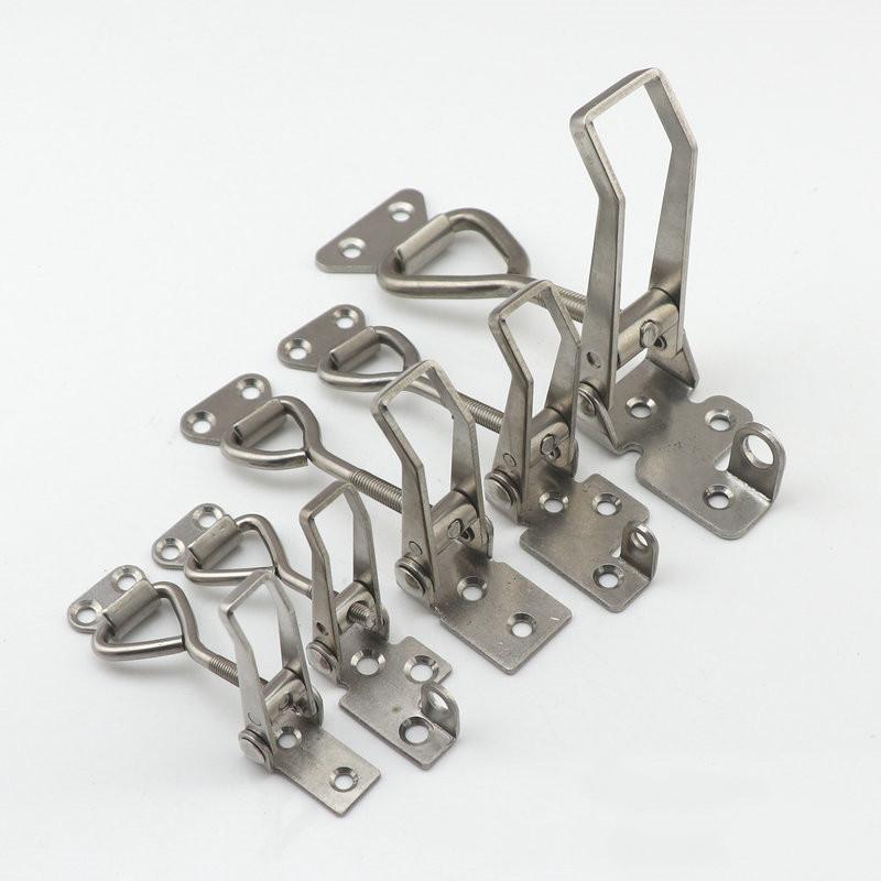 Latch Catch Toggle Quick Clamp 304 Stainless Steel Adjustable Hasp Lock for Home Sliding Door Furniture Cabinet Boxes Hardware