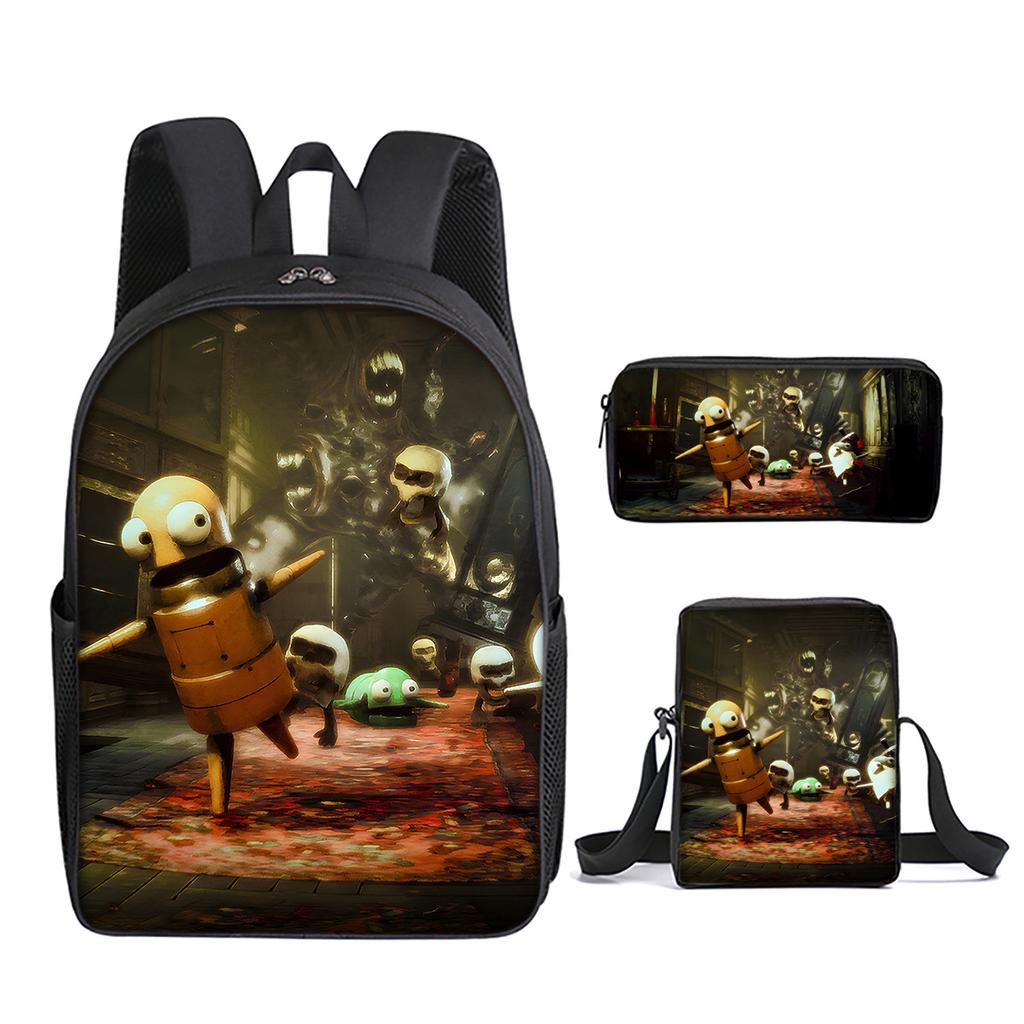 R.E.P.O. Game 3Pcs/Set Backpack Student School Shoulder Bag Kid Cute Travel Backpack Children Birthday Gifts