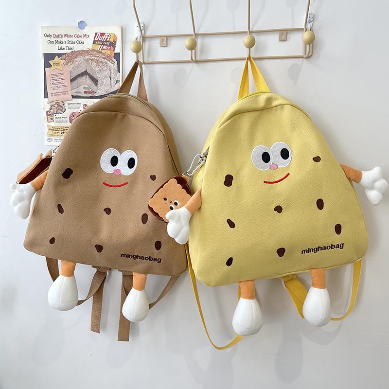 Cookie Bag Female Japanese Ins Soft Cartoon Cute Canvas Backpack