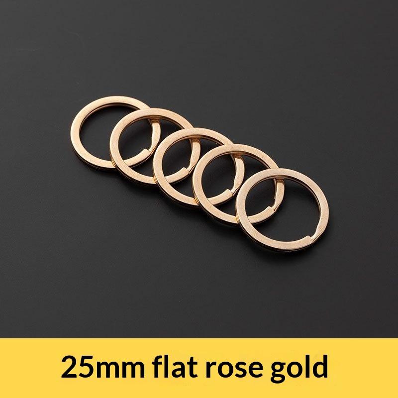 1 Stück Massiver Metall-Sprengringe Doppelöse Schlüsselanhänger 15-38mm Tasche Hakenverbinder Schlüsselanhänger Schlüsselhalter DIY Lederhandwerk Beschläge
