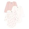 body set A0BGB Multicolor 1 12 months 74cm [Petit Bateau] Long-sleeved 3-piece