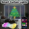 Smart Curtain Lights LED RGB Timer Dynamic Programmable Remote Control Indoor Outdoor Home Bedroom Party Decoration Art Display