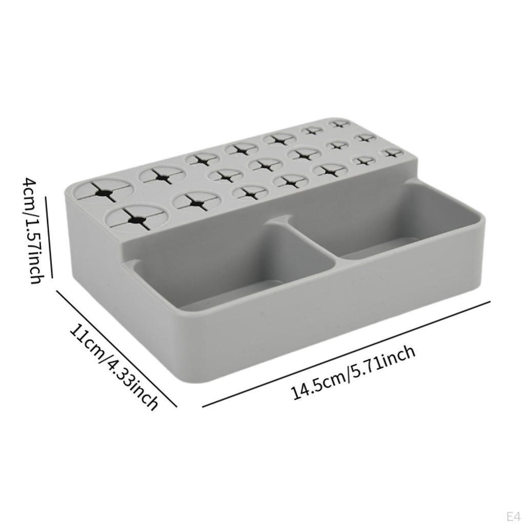 Makeup Brush Holder Bathroom Organizer Storage Box Pencil 21 Hole Pen