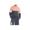Puma Letter Logo Print Colorblock Sport Crew Neck Sweatshirt Men Tops Grey Blue Rose-Pink 670935-42