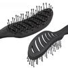 1PC Stylingbürste für lockiges Haar, Salon-Massagekamm, Entwirrungsbürste, Trockenbürste, antistatische, gebogene Entlüftungsbürste, Kopfhautmassagekamm