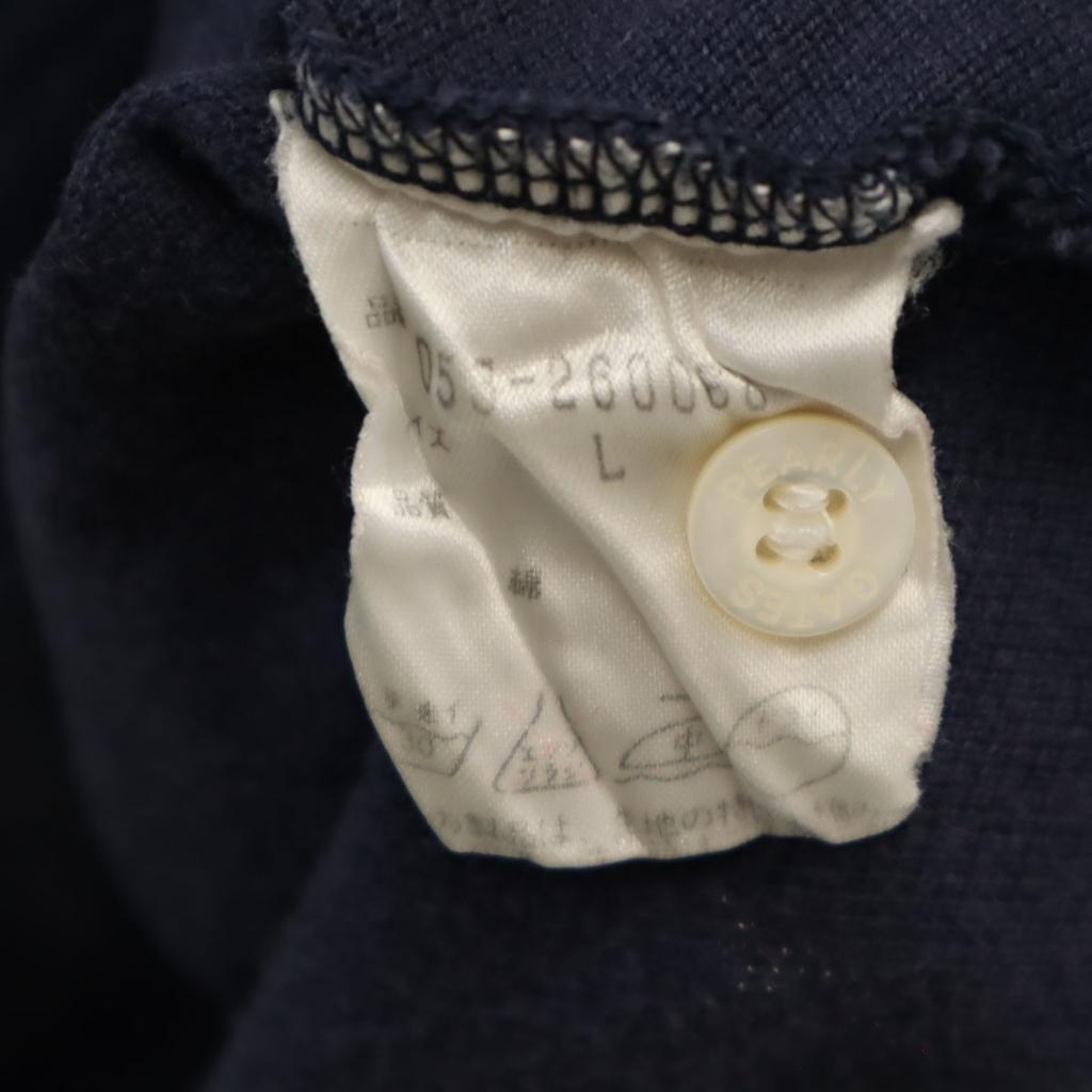 Pearly Gates Golf Short Sleeve Polo Shirt L Navy Men's Used