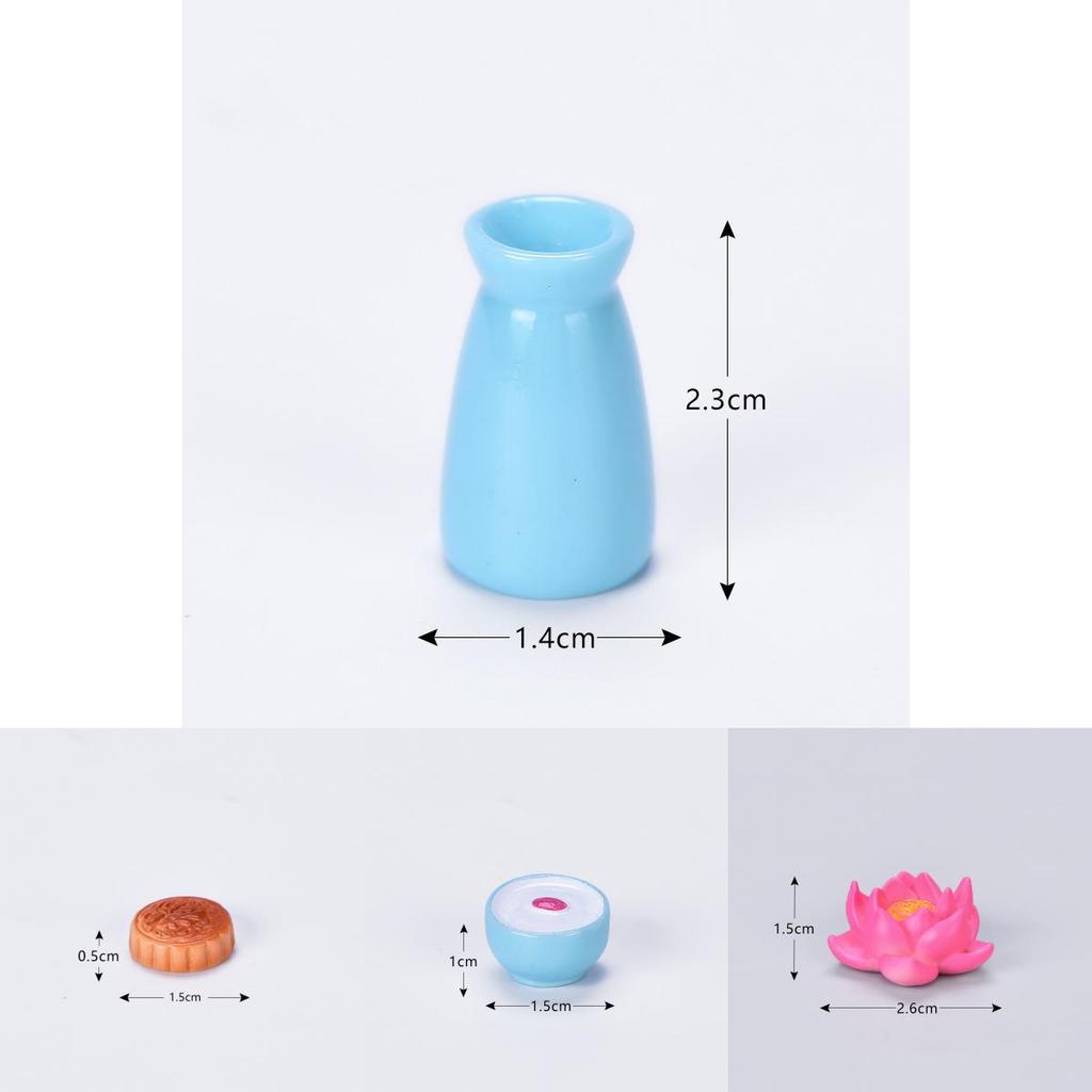 Adorable Diy Resin Rabbit Eat Mooncake Micro Landscape Decor For Mid-autumn Festival Celebration