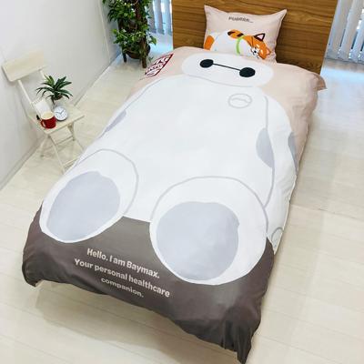 MORIPiLO Disney Nevresim Takımı Mochi Nevresim ve Yumuşak Şeftali Tenli Tek Kişilik Boyut 150x210cm Beyaz Sevimli Yatak Takımı Disney Karakter Yastık Morishita