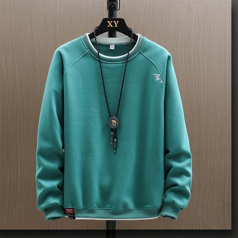 Bărbați Fals Două piese Gât Rotund Hanorac Nou Primăvară Primăvară Toamnă Iarnă Zhongshan Fund de bază Tricou cu mânecă lungă Top