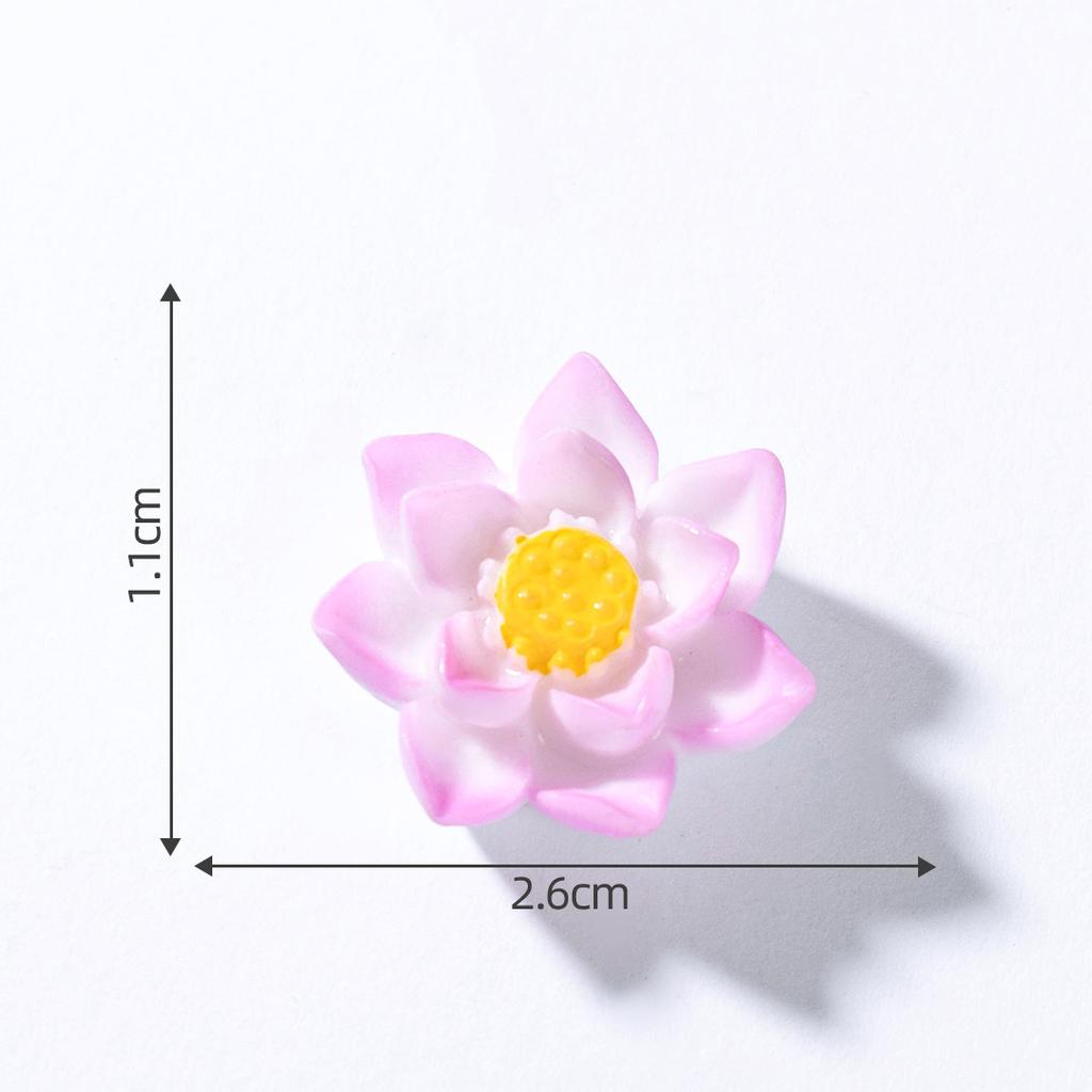 Simulation Floating Boat Lotus Flower Frog Mini Model Figurine Micro-landscape Fish Tank Bonsai Landscaping DIY Home Decor
