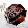 1pc Joker Inspired Umbrella Automatic Opening & Closing, Foldable Design, Outdoor, Ideal Gift for Fans, Travelers, Daily Use.C033