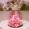 Forever Preserved Rose In Glass Angel Figurine Romantic Eternal Roses Glass Ornaments Birthday Gifts for Women Mom