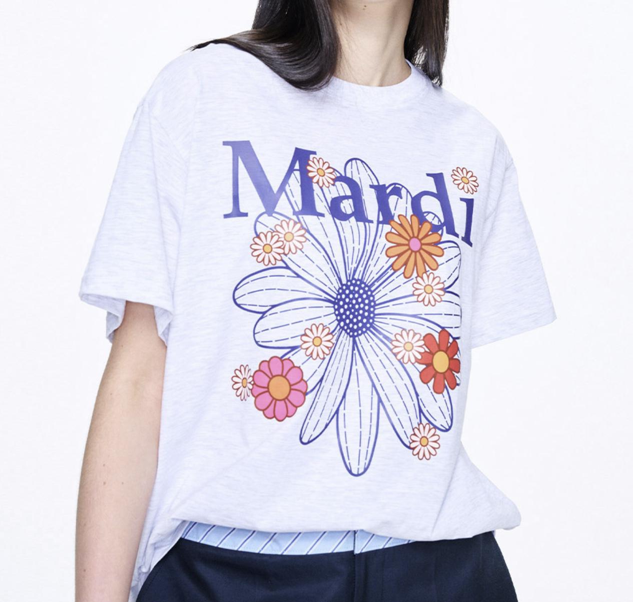 

[Mardi Mercredi] TSHIRT FLOWERMARDI BLOSSOM FREE Темно-синій/білий
