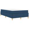 Bed Frame with Mattress Blue 120 x 200 cm Fabric