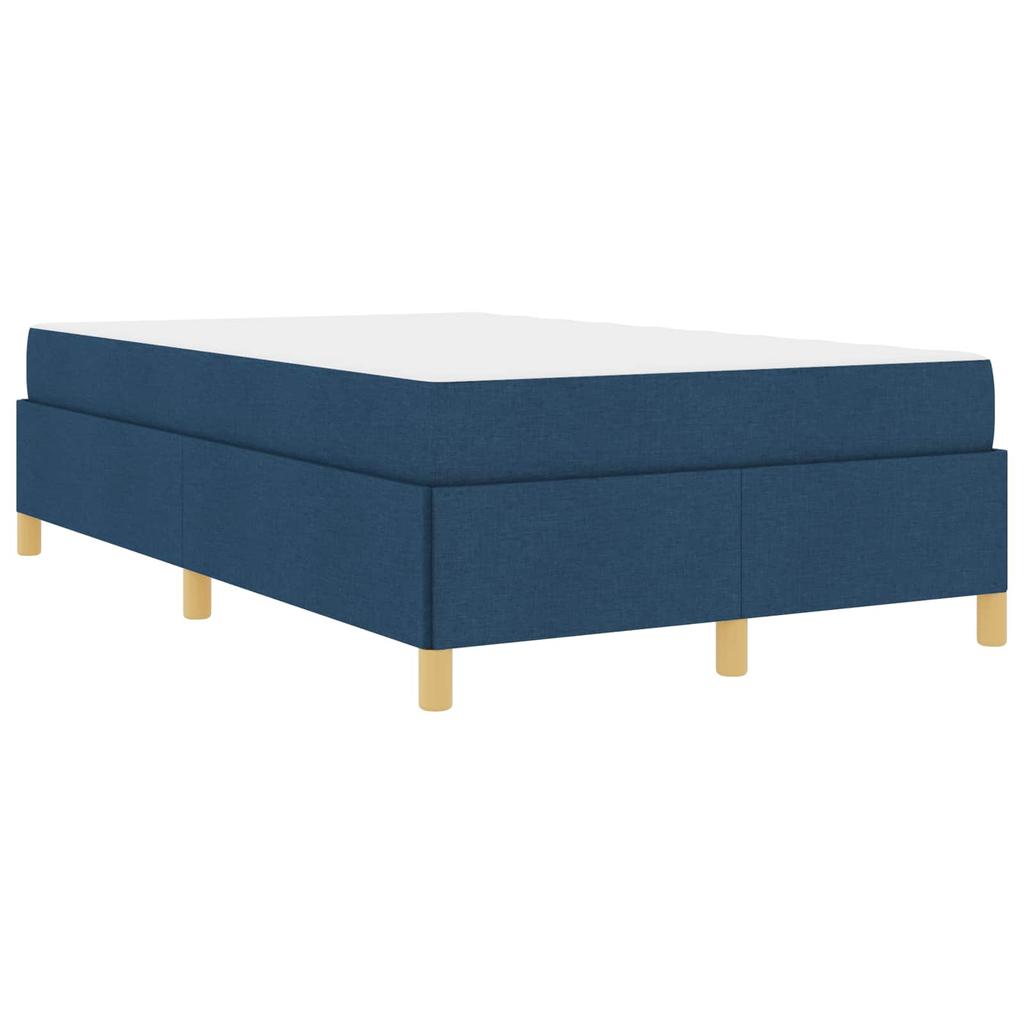 Bed Frame with Mattress Blue 120 x 200 cm Fabric