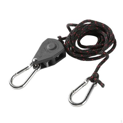 Grow Light Hanger Tent Wind Rope Metal Internal Gears Outdoor Canopy Quick Fix