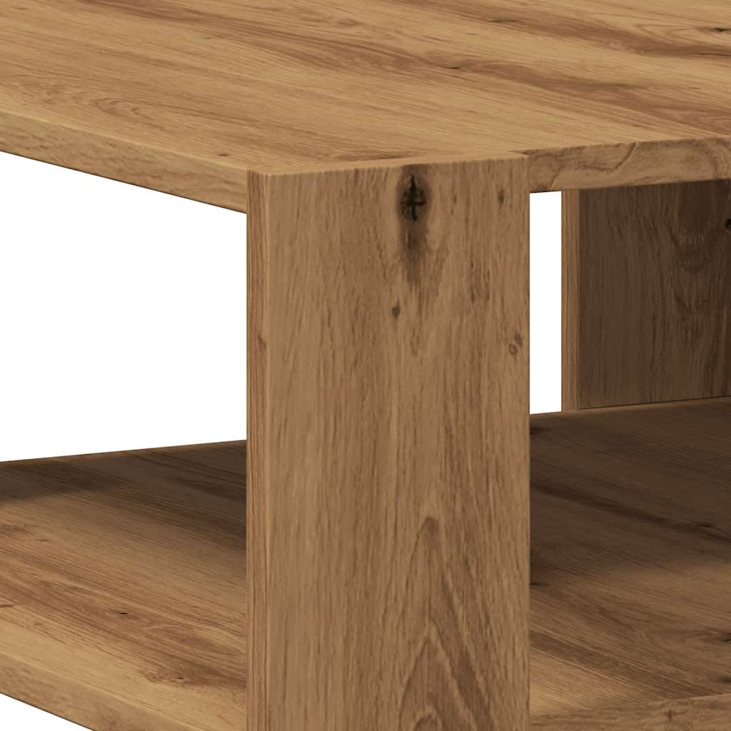  Coffee Table, Artisan Oak 58x58x40 Cm, Wood-based Material