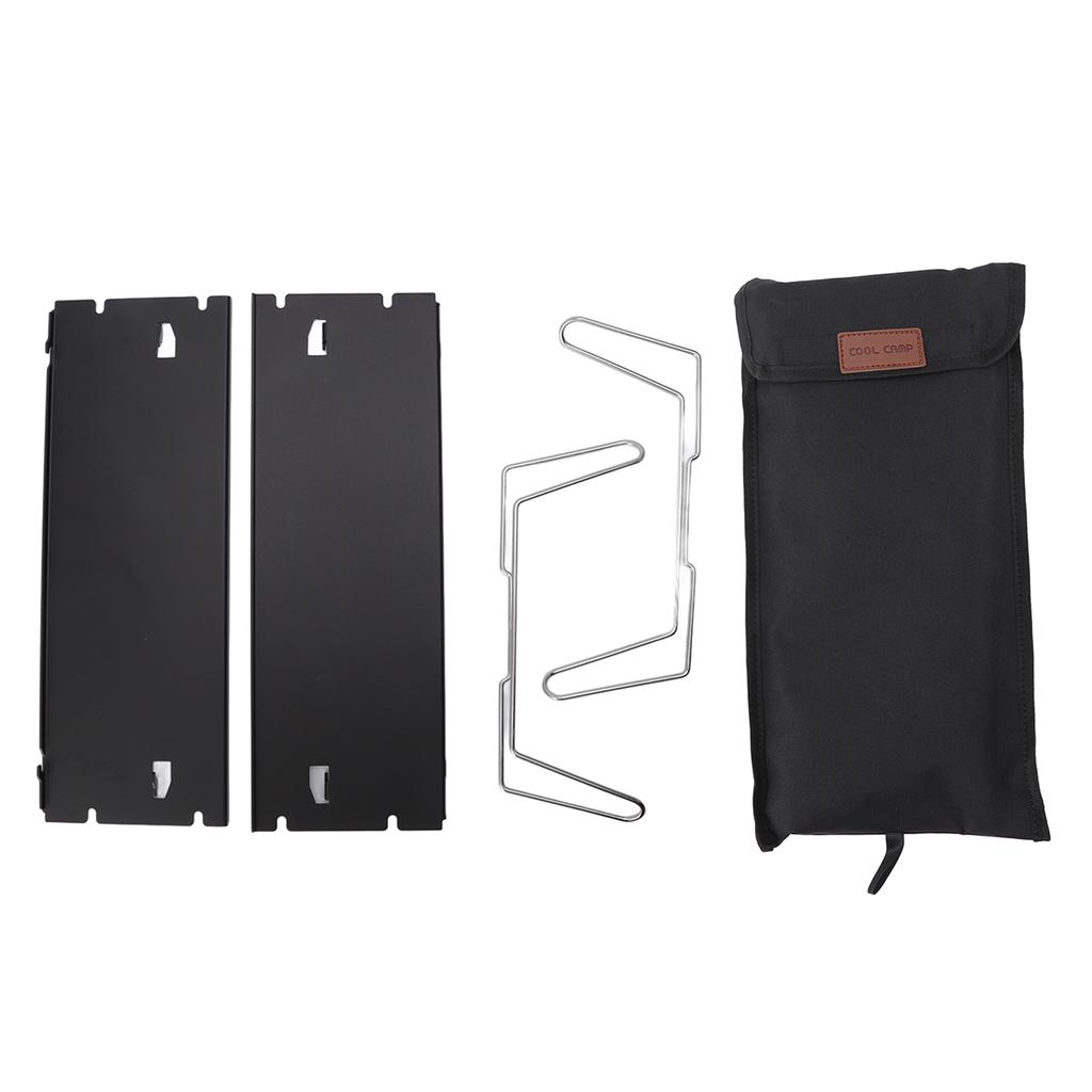 Outdoor Klapptisch Aluminiumlegierung Edelstahl Schwarz Tragbarer Picknicktisch für Camping Reisen Bergsteigen