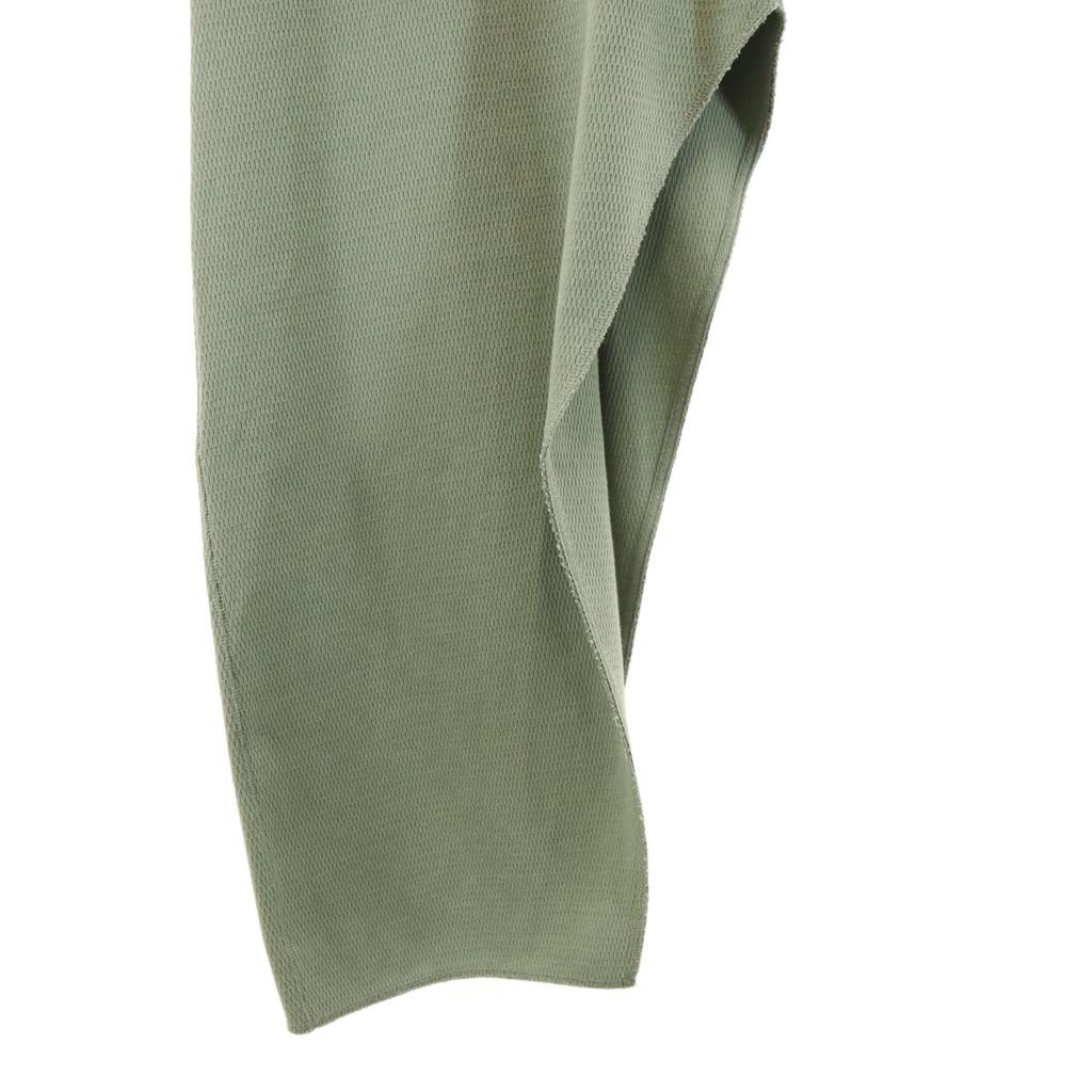 CLANE Short Sleeve Slant Cut Thermal Cut 1 Olive Tops Women Used