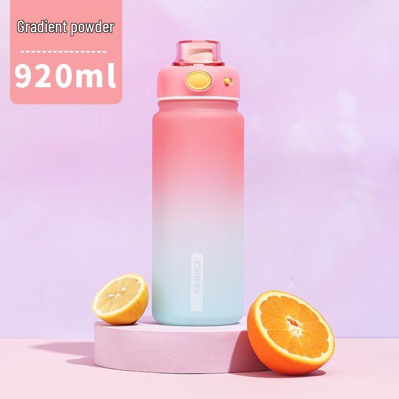 XiLe Tritan Sports Water Bottle with Straw and Handle