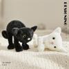 Black White Cat Plush Toy Stuffed Doll Cartoon Room Decoration Cute Kids Gift