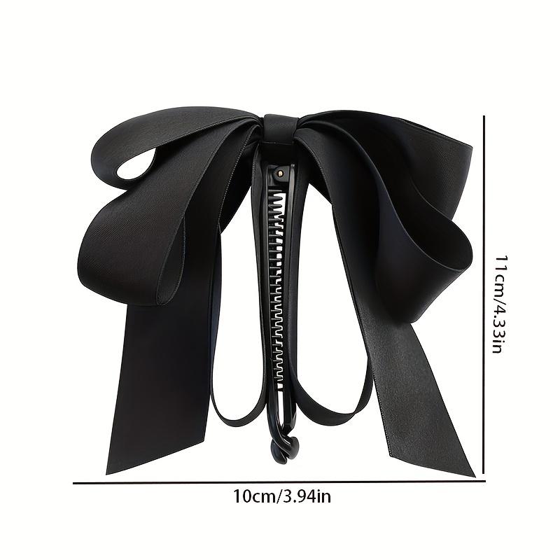 Hair Bows For Women Bow Hair Clips Silky Satin Hair Bows For Girls Neutral Colors Hair Ribbon Cute Bow Clips For Women