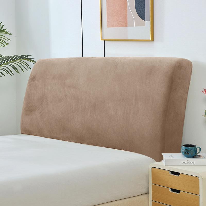Thick All Inclusive Headboard Cover Solid Color Elastic Simple Soft Dustproof Back Protection Bedroom Headboard Backrest Cover