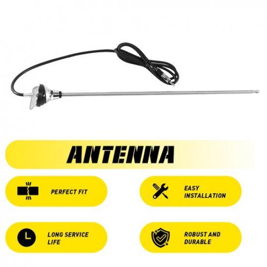 

Antenna Retractable Flexible Base 3-Section For 1949-2003 Jeep Nissan Ford Round