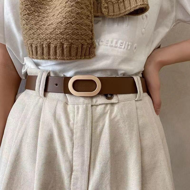 Ladies Fashion Contemporary Belt For Jeans Available In Black And Coffee Colors