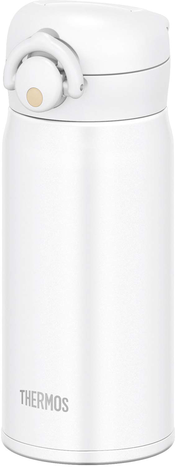 

Thermos Water Bottle Vacuum Insulated Mobile Mug 350ml Matte White MTWH JNR-351