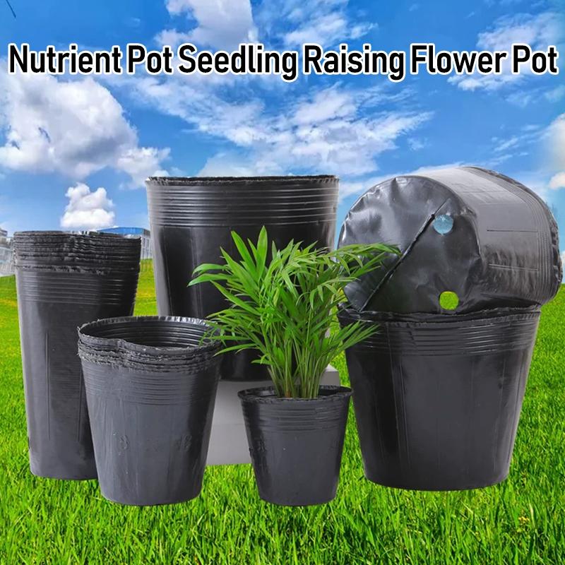 10 Stück Einwegbecher für Sämlinge im Kindergarten Kunststoff Dicke Sämlingsbecher Gemüse Anzucht Topf Garten Anzuchttasche Zubehör
